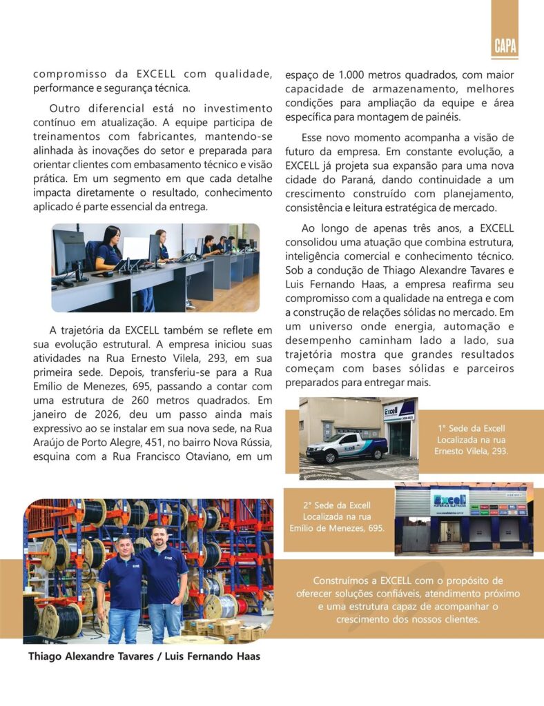 Reportagem especial Excell Materiais Elétricos - Revista COBOGÓ